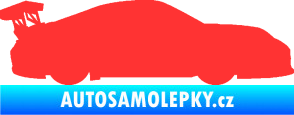 Samolepka Závodní auto 001 pravá světle červená