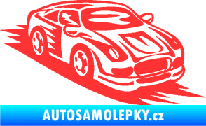 Samolepka Závodní auto 006 pravá světle červená