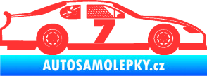 Samolepka Závodní auto 008 světle červená