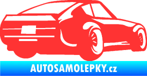 Samolepka Závodní auto 009 pravá světle červená