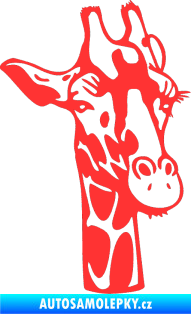 Samolepka Žirafa 001 pravá světle červená