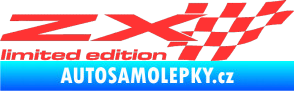 Samolepka ZX limited edition pravá světle červená