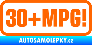 Samolepka 30 + MPG Fluorescentní oranžová