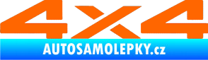 Samolepka 4x4 varianta 002 Fluorescentní oranžová