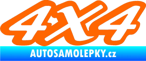 Samolepka 4x4 varianta 007 Fluorescentní oranžová