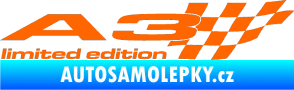 Samolepka A3 limited edition pravá Fluorescentní oranžová