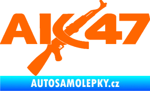 Samolepka AK 47 Fluorescentní oranžová