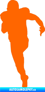 Samolepka Americký fotbal 005 levá Fluorescentní oranžová