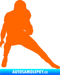 Samolepka Americký fotbal 010 pravá Fluorescentní oranžová