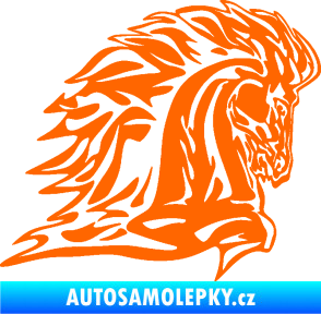 Samolepka Animal flames 101 pravá kůň Fluorescentní oranžová