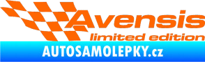 Samolepka Avensis limited edition levá Fluorescentní oranžová