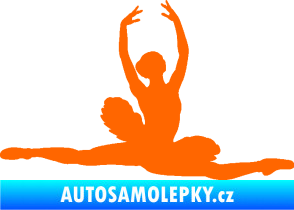 Samolepka Baletka 004 pravá Fluorescentní oranžová