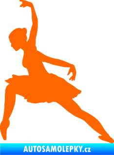 Samolepka Baletka 007 levá Fluorescentní oranžová