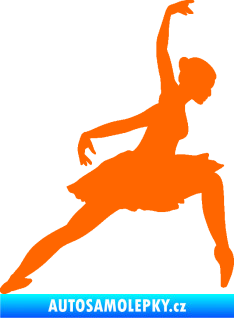 Samolepka Baletka 007 pravá Fluorescentní oranžová