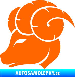 Samolepka Beran zvěrokruh 002 levá Fluorescentní oranžová