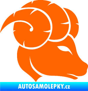 Samolepka Beran zvěrokruh 002 pravá Fluorescentní oranžová