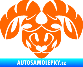 Samolepka Beran zvěrokruh 003  Fluorescentní oranžová