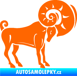 Samolepka Beran zvěrokruh 005 pravá Fluorescentní oranžová