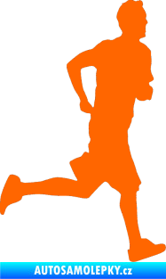 Samolepka Běžec 001 pravá Fluorescentní oranžová