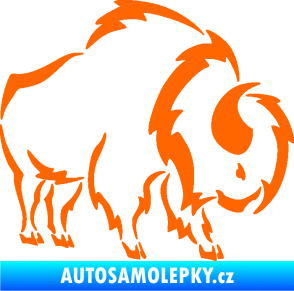 Samolepka Bizon 001 pravá Fluorescentní oranžová