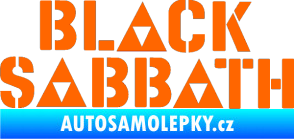 Samolepka Black Sabbath 001 Fluorescentní oranžová