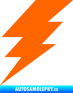 Samolepka Blesk 001 elektřina Fluorescentní oranžová
