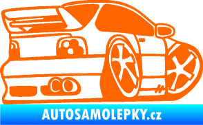 Samolepka BMW e46 karikatura pravá Fluorescentní oranžová