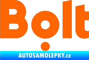Samolepka Bolt - taxi Fluorescentní oranžová