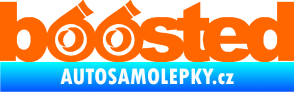 Samolepka Boosted turbo Fluorescentní oranžová