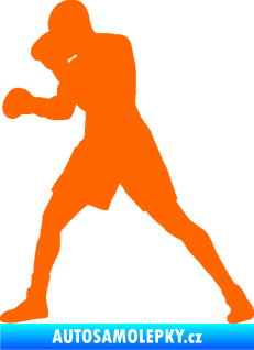 Samolepka Boxer 001 levá Fluorescentní oranžová
