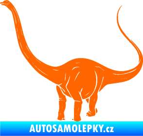 Samolepka Brachiosaurus 002 levá Fluorescentní oranžová