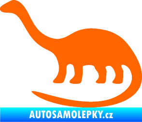 Samolepka Brontosaurus 001 levá Fluorescentní oranžová