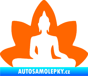 Samolepka Budha 003 pravá  Fluorescentní oranžová