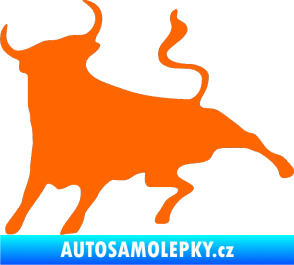 Samolepka Býk 002 levá Fluorescentní oranžová