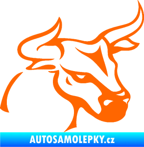 Samolepka Býk 005 pravá Fluorescentní oranžová