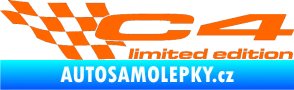 Samolepka C4 limited edition levá Fluorescentní oranžová