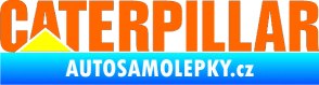 Samolepka Caterpillar - barevný Fluorescentní oranžová