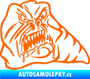 Samolepka Červ pravá Fluorescentní oranžová