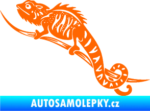 Samolepka Chameleon 003 levá Fluorescentní oranžová