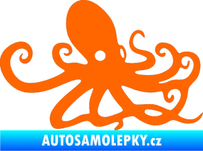 Samolepka Chobotnice 001 pravá Fluorescentní oranžová