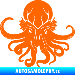 Samolepka Chobotnice 002 levá Fluorescentní oranžová