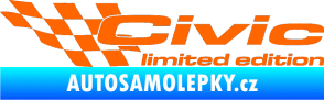 Samolepka Civic limited edition levá Fluorescentní oranžová
