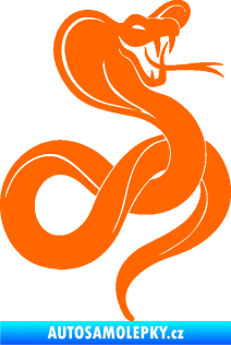 Samolepka Cobra 009 pravá Fluorescentní oranžová
