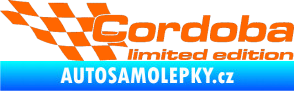 Samolepka Cordoba limited edition levá Fluorescentní oranžová