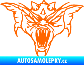 Samolepka Ďábel 003 pravá Fluorescentní oranžová