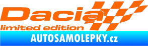 Samolepka Dacia limited edition pravá Fluorescentní oranžová