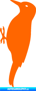Samolepka Datel 001 levá Fluorescentní oranžová