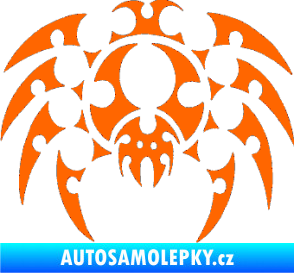 Samolepka Pavouk 012 Fluorescentní oranžová