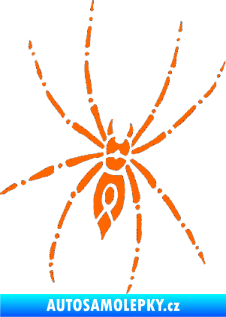 Samolepka Pavouk 011 - pravá Fluorescentní oranžová