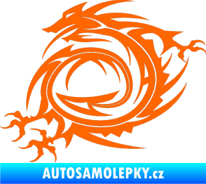 Samolepka Dragon 002 levá Fluorescentní oranžová